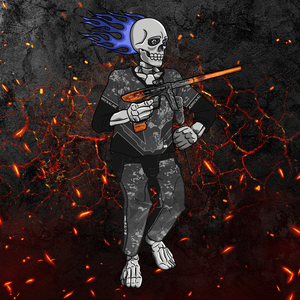 Adrenaline Skully NFT - Hellfire in Hyperball with Swab - Adrenaline